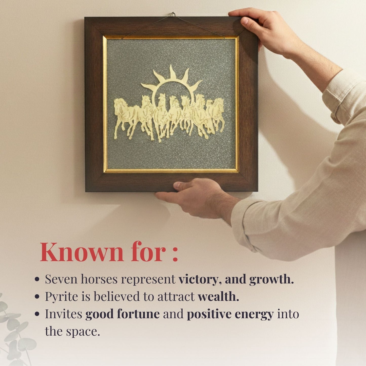 Seven Horses Pyrite Frame