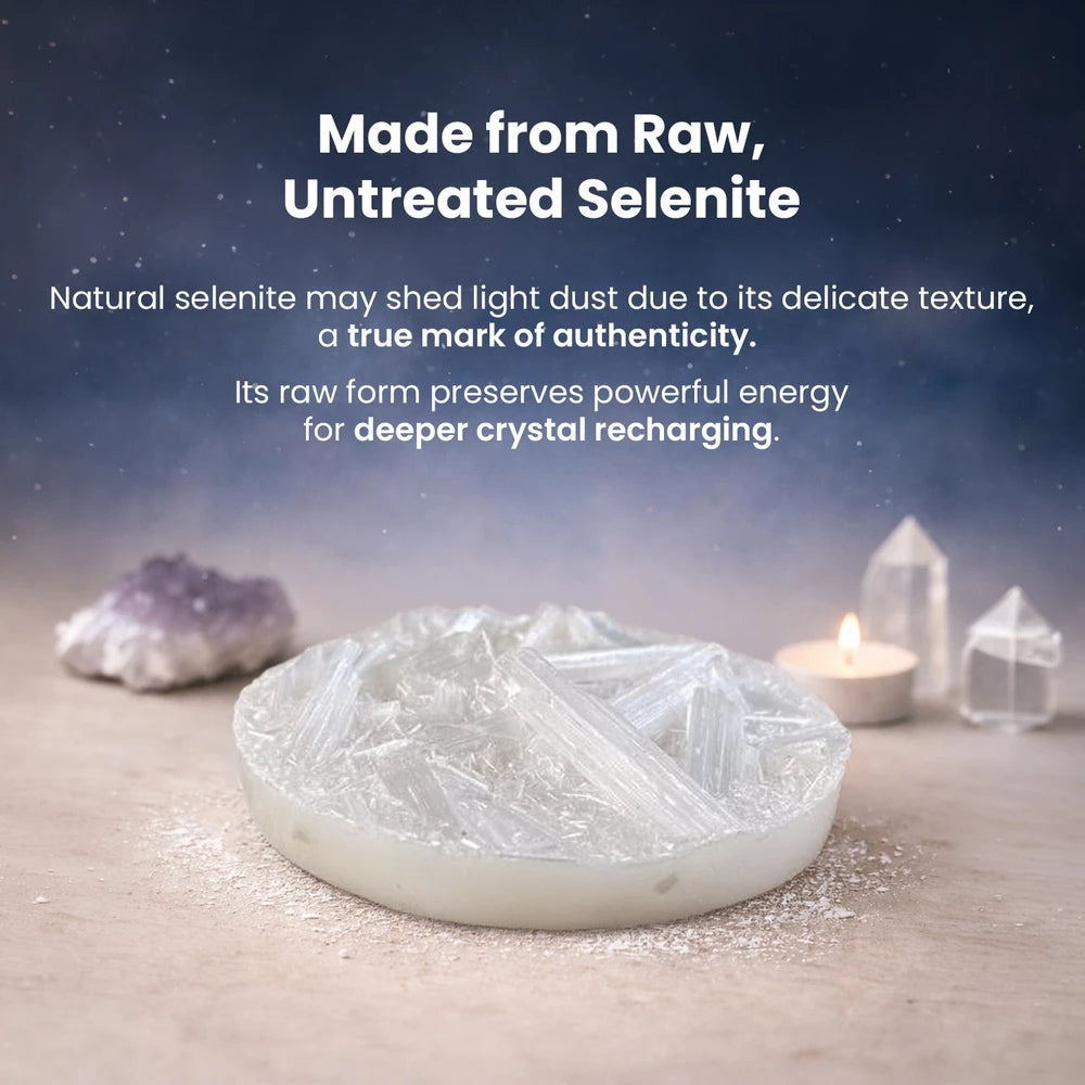 Raw Moroccan Selenite Plate