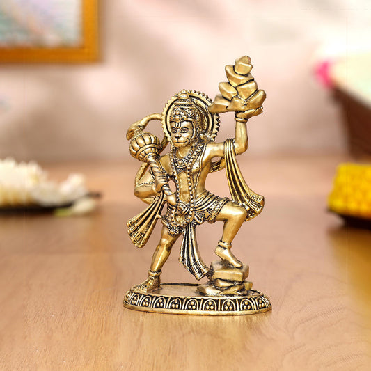 Brass Hanuman Ji Devotional Statue