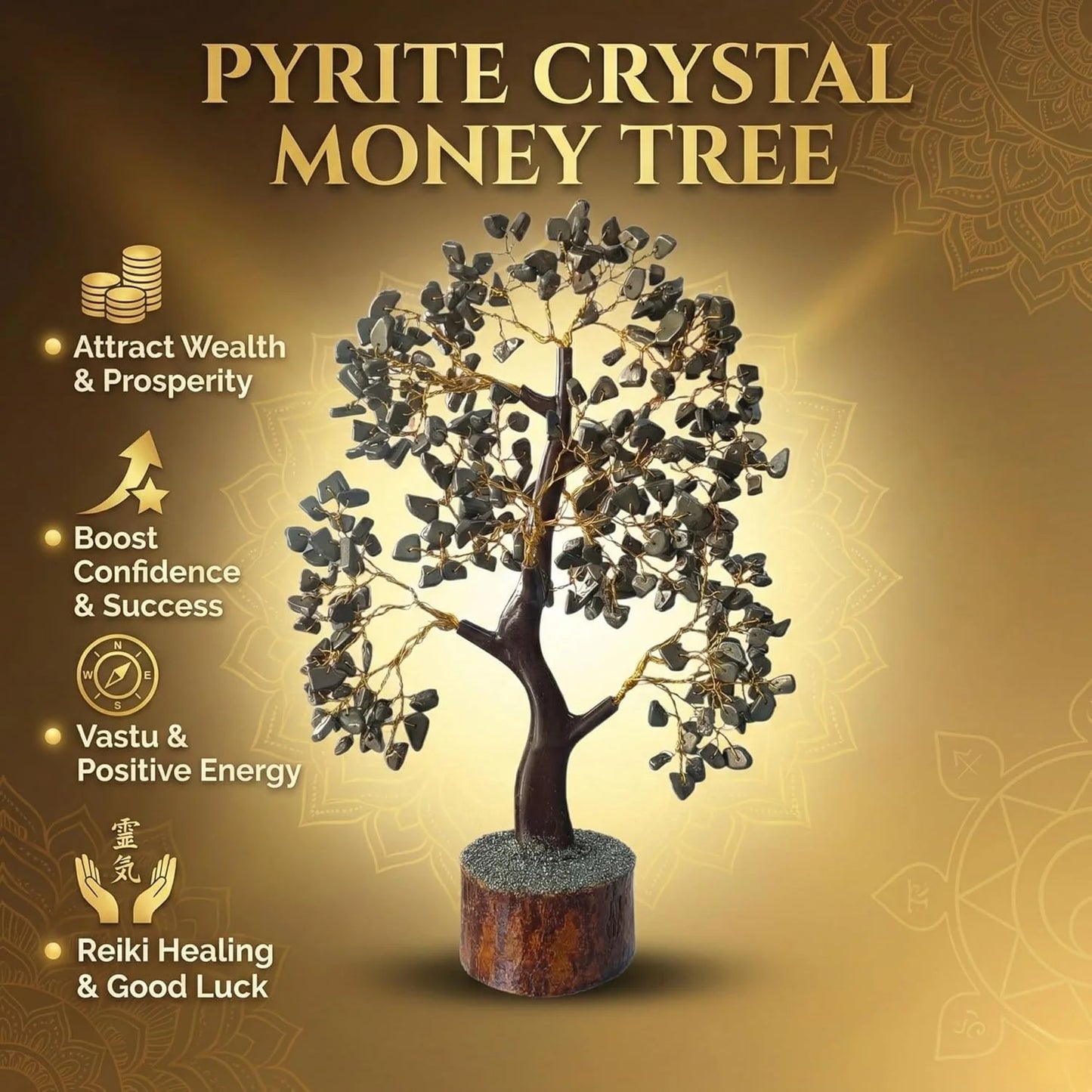 Pyrite Crystal Tree for Money