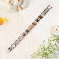 Metal Dhan Yog Bracelet with Free Raw Selenite Plate