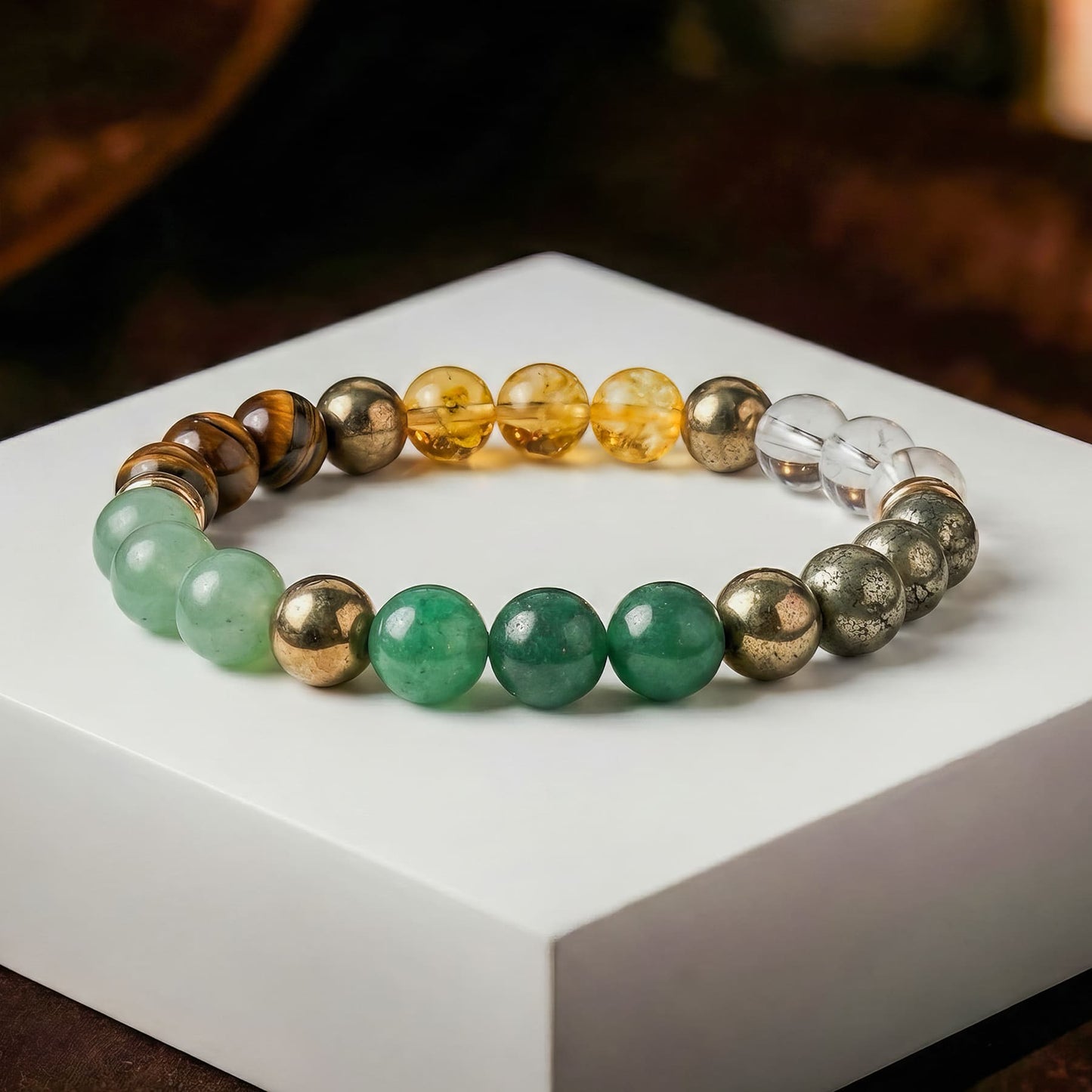 Dhan Yog Bracelet with Free Raw Selenite Plate