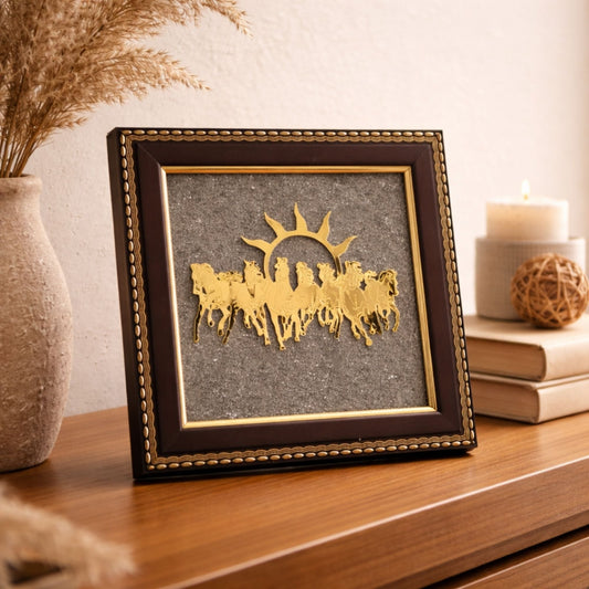 Seven Horses Pyrite Frame