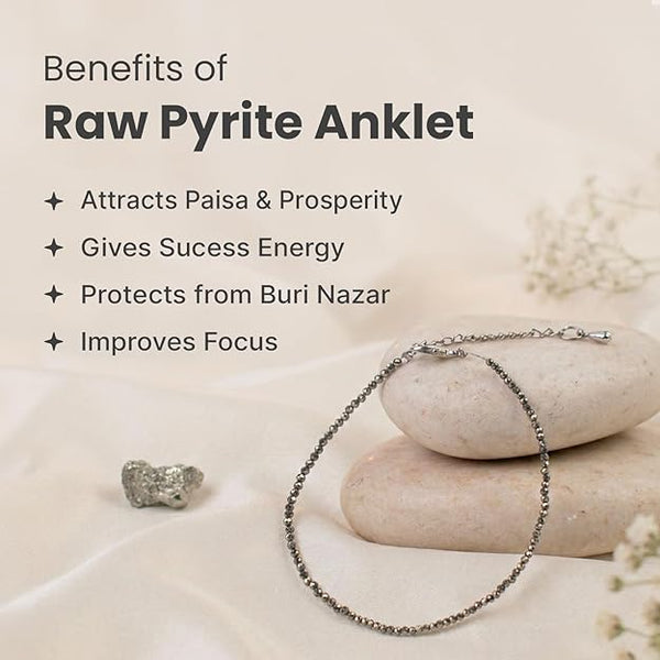 Natural Pyrite Anklet
