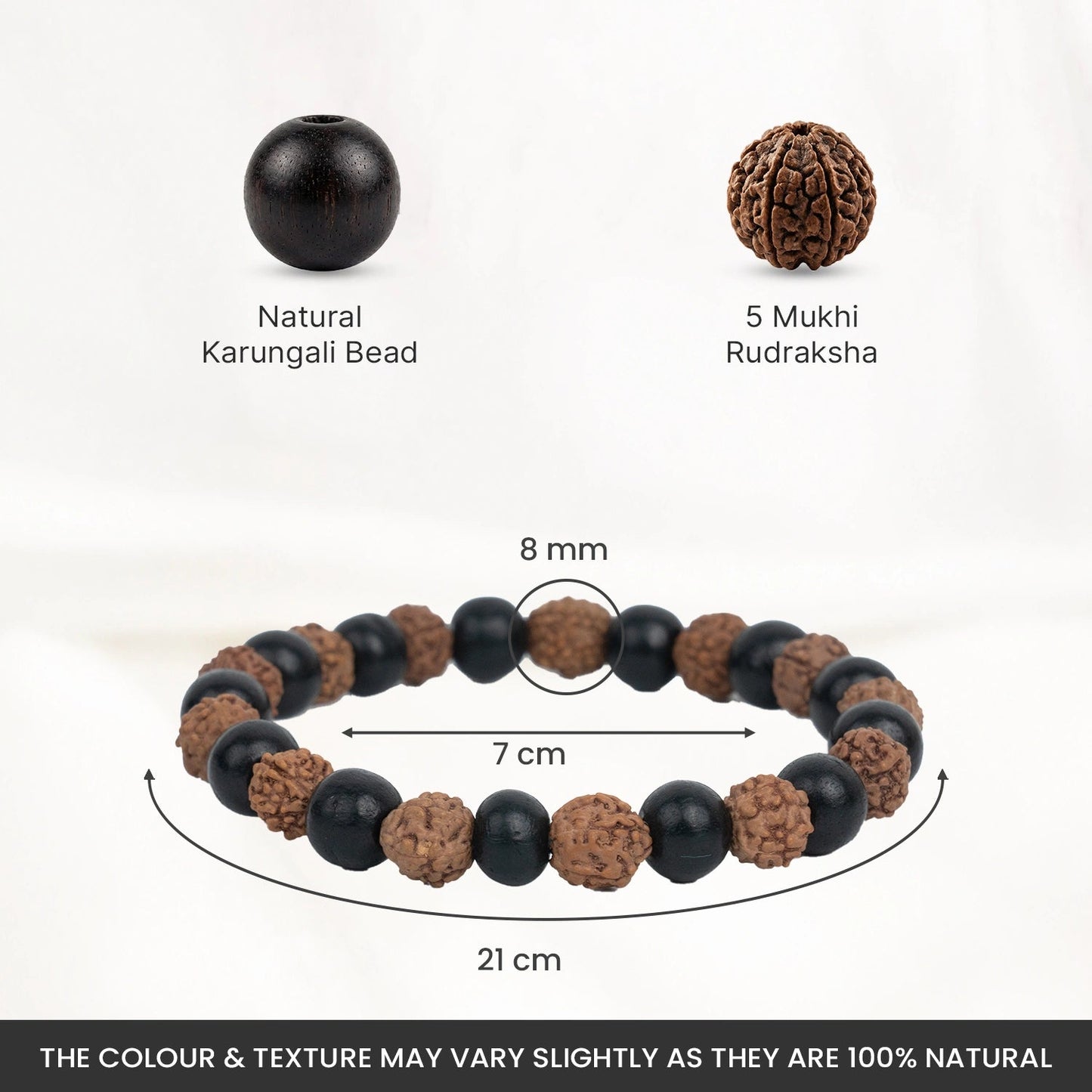 Divya Rudraksha Karungali Bracelet