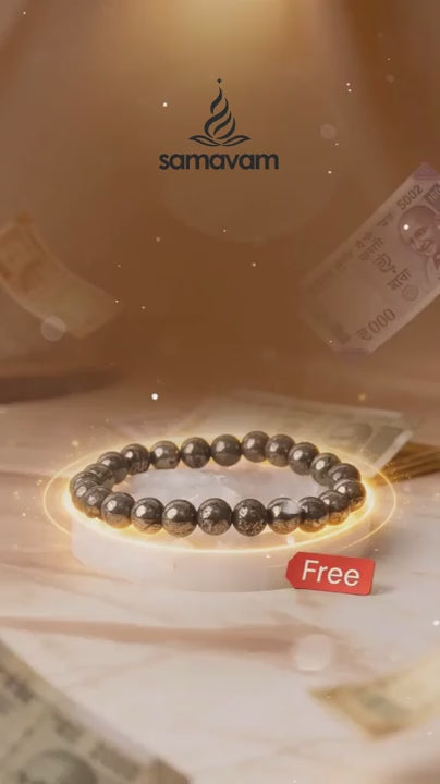 Raw Pyrite Bracelet 8mm